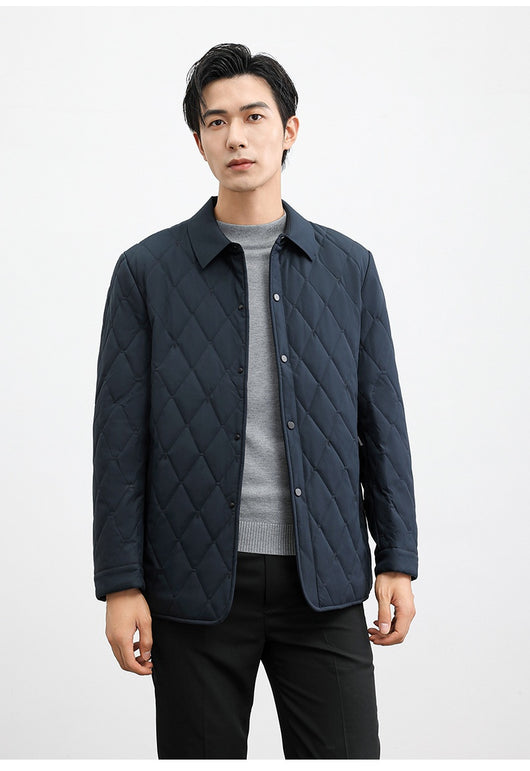Chaqueta Térmica Acolchada de Seda Mulberry para Hombres Adultos y Mayores - Image 8