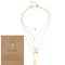 Multi-layer Moon Pendant Necklaces for Women Bohemian Wafer Elegant Necklace Owl bundle
