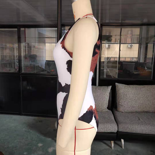 Bikini Estampado con Corte Asimétrico - Diseño Personalidad Mujer - Image 9
