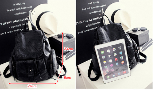 Mochila de Cuero Suave para Mamá - Bolso Versátil Multiuso - Image 13