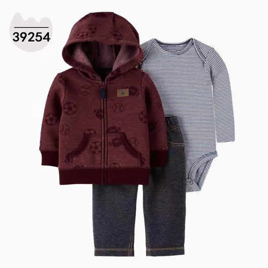 Conjunto Infantil 3 Piezas: Sudadera con Capucha, Manga Larga y Pantalón - Image 54