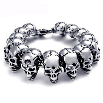 Pulsera de Calavera Retro para Hombre - Estilo Personalidad Fuerte - Image 7