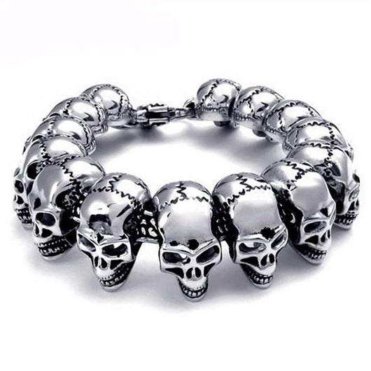 Pulsera de Calavera Retro para Hombre - Estilo Personalidad Fuerte - Image 7