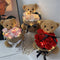 Osito Peluche Viral con Canasta de Rosas - Regalo Perfecto para Mamá