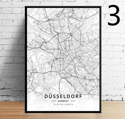 Póster Lienzo Mapa de Alemania Moderno - Decoración Urbana - Image 10