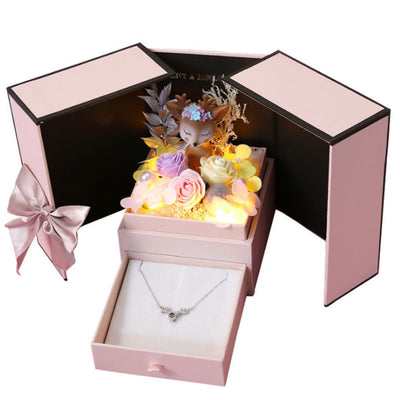 Caja de Regalo Floral Tanabata San Valentín Empaque Premium - Image 4