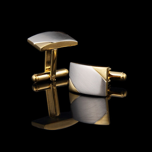 Gemelos Bicolor Oro Cepillado para Hombre - Image 9