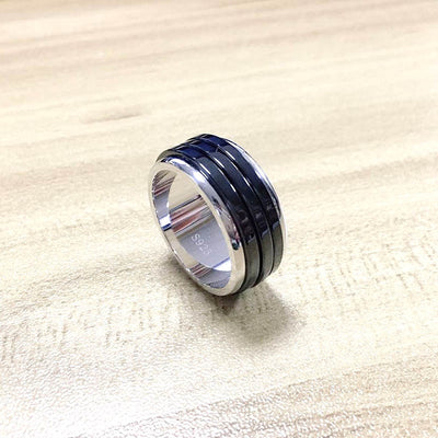 Anillo Giratorio de Plata Esterlina para Hombre - Diseño Moderno y Personalizado - Image 10