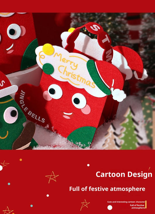 Bolsa de Fieltro Navideña con Diseño Infantil para Regalos - Image 11