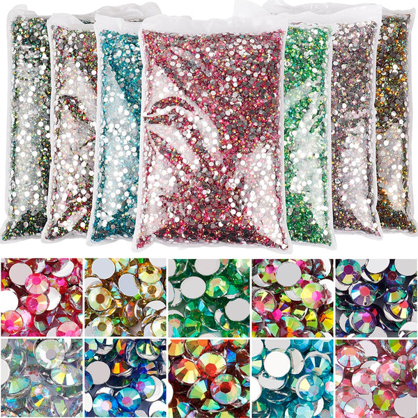 Adorno de Resina con Cristales de Colores Mágicos para Uñas Hechos a Mano