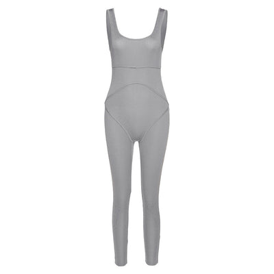 Jumpsuit con Espalda Abierta y Detalles de Hilo - Image 6