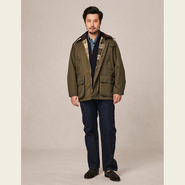 Chaqueta Trench Vintage Bedale en Cera - Estilo Clásico Inglés