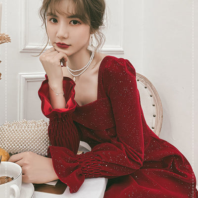 Conjunto Elegante Rojo Otoño para Eventos y Celebraciones - Image 9