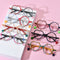 Gafas de Corazón Multicolor con Lentes Esmeriladas para Mujer