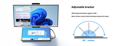 Monitor Portátil Ajustable de 156 Pulgadas con Soporte - Image 11