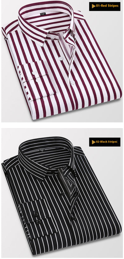 Camisa Casual Slim Fit de Manga Larga para Hombre - Image 17