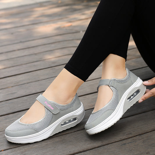 Zapatos Deportivos Acolchados para Mujer con Suela Gruesa Transpirable