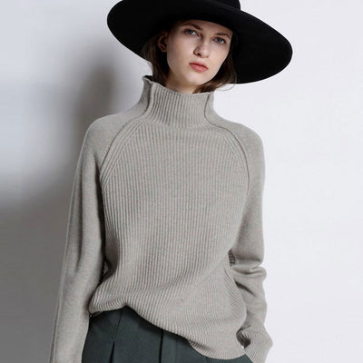 Suéter de Cuello Alto en Cashmere para Mujer