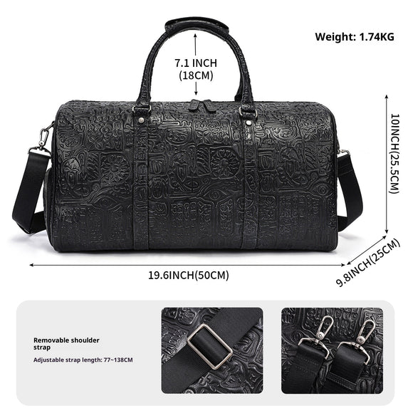 Bolso para Hombre con Diseño Embosado Retro