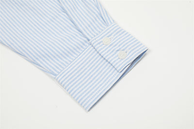 Camisa Suelta a Rayas para Hombre y Mujer - Image 15