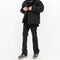 Jeans Negros Estilo Tooling con Bolsillos para Hombre