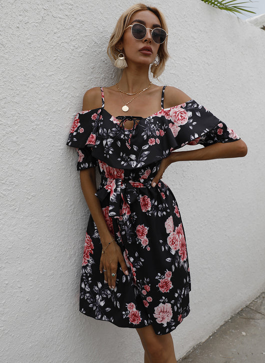 Vestido de Tirante Único con Estampado - Image 10