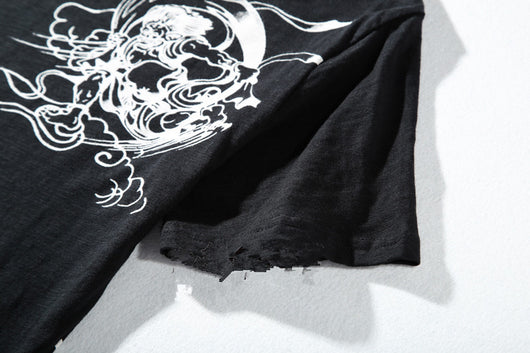 Playera de Manga Corta con Bordado Ukiyo-e - Image 3
