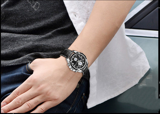 Reloj de Cuero Multifuncional para Hombre - Image 8