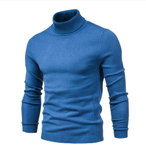 Suéter Cuello Alto Slim Fit Básico para Hombre - Abrigo Casual Invierno - Image 2