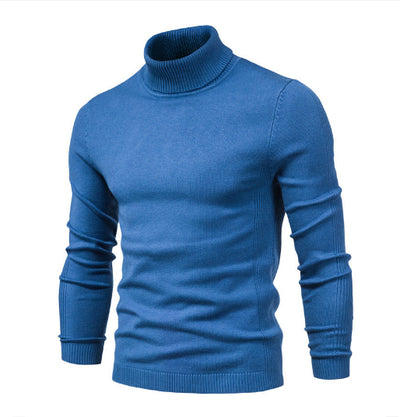 Suéter Cuello Alto Slim Fit Básico para Hombre - Abrigo Casual Invierno - Image 2