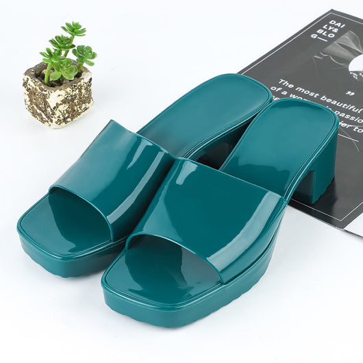 Sandalias Plataforma de Verano para Mujer con Tacón Grueso y Punta Cuadrada - Image 9