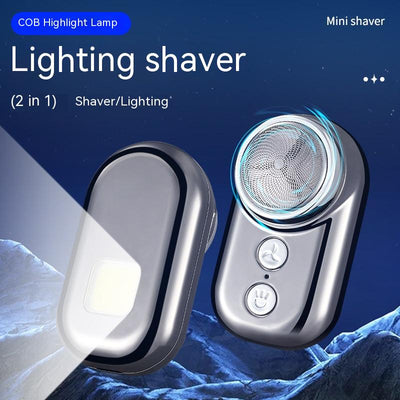 Afeitadora Eléctrica Portátil para Hombre con Luz Integrada