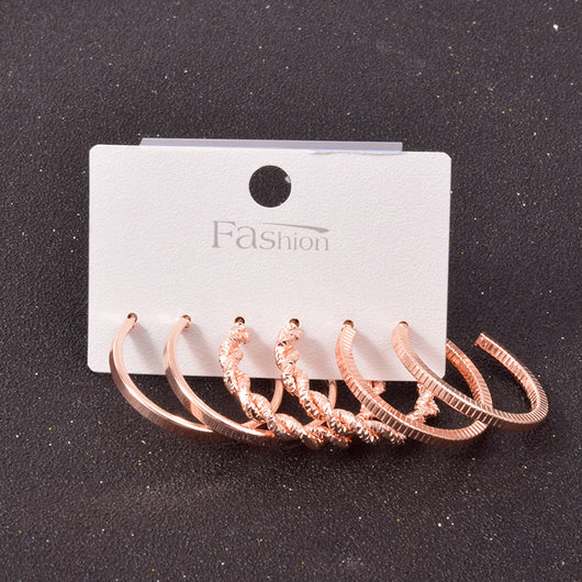 Set de Aretes Cuadrados en Aleación Metálica - Image 34
