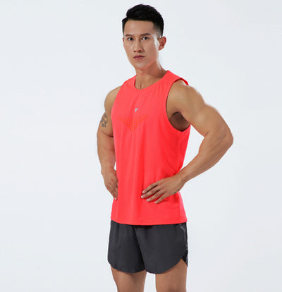 Camiseta Sin Mangas Elástica y Transpirable para Hombre Talla Grande - Image 14