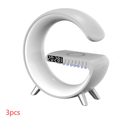 Lámpara LED Inteligente G con Altavoz Bluetooth, Cargador Inalámbrico y Control por App - Image 9