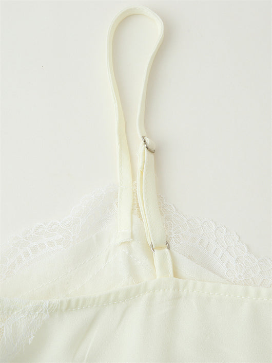 Vestido de Encaje con Abertura Lateral y Tirantes Ajustables - Image 20