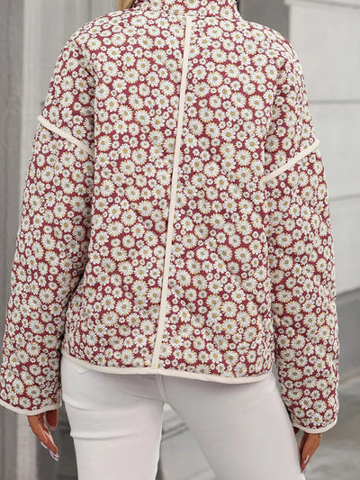 Abrigo de Algodón para Mujer con Contraste de Colores - Otoño e Invierno - Image 7