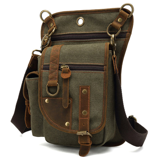 Bolsa Mensajera de Lona para Hombre - Estilo Casual y Versátil - Image 4