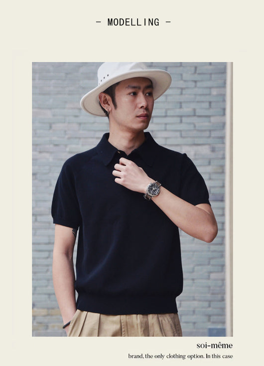 Playera Retro de Algodón Tejido Manga Corta - Image 22