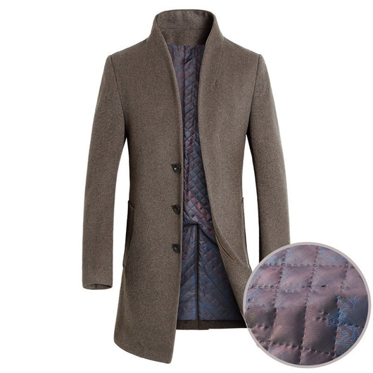 Abrigo Trinchera de Lana para Hombre - Estilo Casual Sofisticado - Image 20