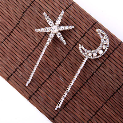 Horquillas de Estrellas y Luna - Accesorios Elegantes para el Cabello - Image 3