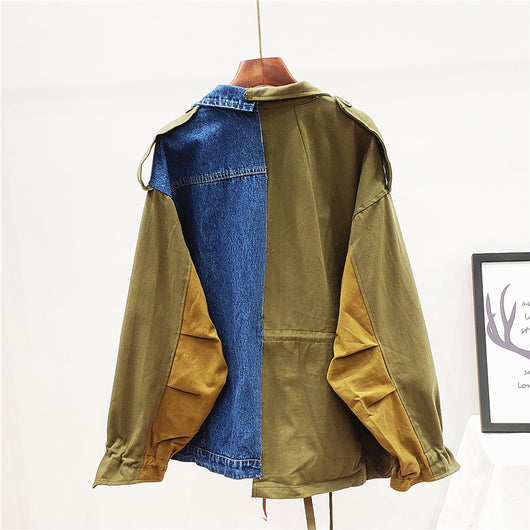 Chaqueta de Mezclilla con Costuras de Contraste - Image 3