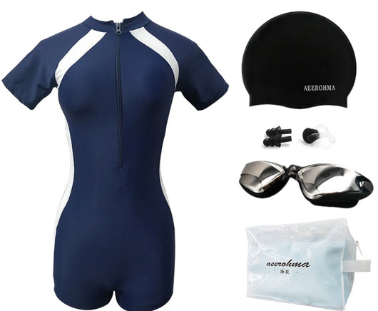 Traje de Baño Deportivo de Manga Larga para Mujer - Cobertura Total - Image 25