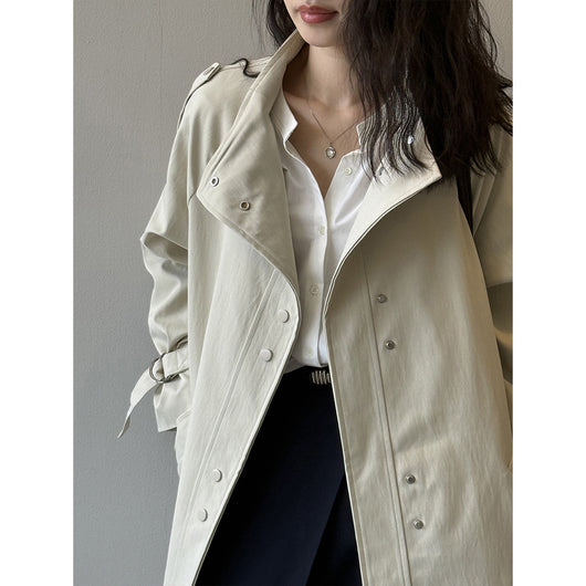 Gabardina de Transición para Mujer - Elegancia Sofisticada en Otoño - Image 3
