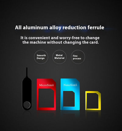 Adaptador de SIM de Aluminio - Set de 5 Piezas Convertidor Nano a Micro SIM - Image 13