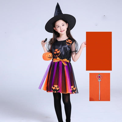 Disfraz de Bruja Infantil Completo - Falda, Sombrero y Accesorios Halloween - Image 2