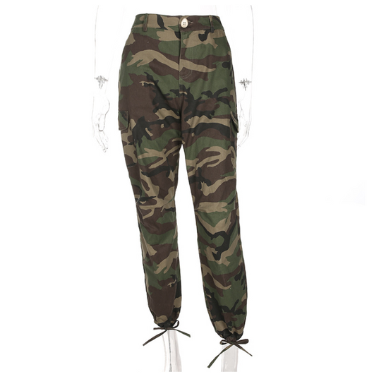 Overol Cargo Mujer con Diseño Camuflaje y Cierre Funcional - Image 3