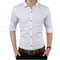 Camisa Elegante para Hombre Lunares Manga Larga Slim Fit Tallas M-5XL