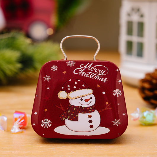 Caja de Dulces Navideña en Hojalata Estilo Bolso - Image 10