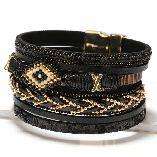 Pulsera Tejida con Ojo Protector
